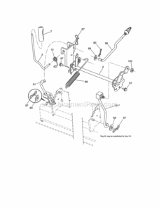 Page H Diagram and Parts List for 917289255  Craftsman Lawn Tractor
