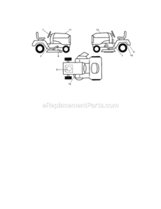 Part Location Diagram of 425100 Craftsman Replacement Decal