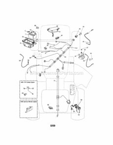 Page A Diagram and Parts List for 917289261  Craftsman Lawn Tractor