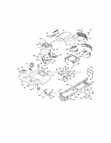 Page B Diagram and Parts List for 917289261  Craftsman Lawn Tractor