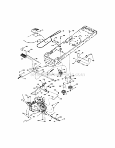 Page C Diagram and Parts List for 917289261  Craftsman Lawn Tractor
