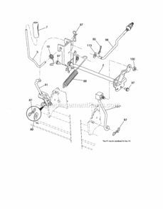 Page J Diagram and Parts List for 917289270  Craftsman Lawn Tractor