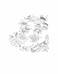 Page B Diagram and Parts List for 917289270  Craftsman Lawn Tractor
