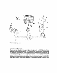 Page D Diagram and Parts List for 917289270  Craftsman Lawn Tractor