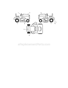 Page H Diagram and Parts List for 917289270  Craftsman Lawn Tractor