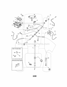 Page A Diagram and Parts List for 917289271  Craftsman Lawn Tractor