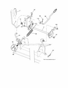 Page J Diagram and Parts List for 917289271  Craftsman Lawn Tractor