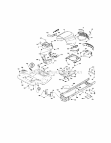 Page B Diagram and Parts List for 917289271  Craftsman Lawn Tractor