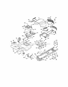 Page B Diagram and Parts List for 917289272  Craftsman Lawn Tractor