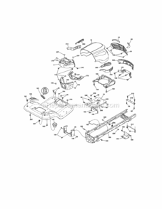 Page B Diagram and Parts List for 917289280  Craftsman Lawn Tractor