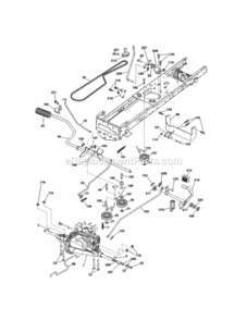 Page C Diagram and Parts List for 917289280  Craftsman Lawn Tractor