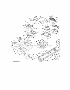 Page B Diagram and Parts List for 917289281  Craftsman Lawn Tractor