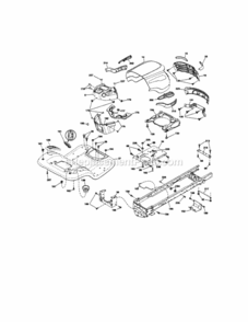 Page B Diagram and Parts List for 917289283  Craftsman Lawn Tractor