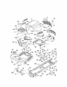 Page B Diagram and Parts List for 917289341  Craftsman Lawn Tractor