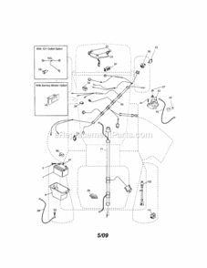 Page A Diagram and Parts List for 917289342  Craftsman Lawn Tractor
