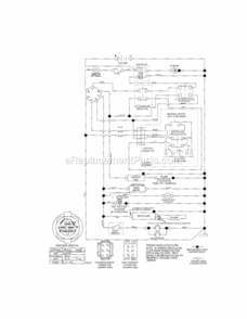 Page K Diagram and Parts List for 917289342  Craftsman Lawn Tractor