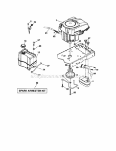 Page D Diagram and Parts List for 917289344  Craftsman Lawn Tractor