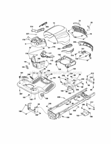 Page B Diagram and Parts List for 917289360  Craftsman Lawn Tractor