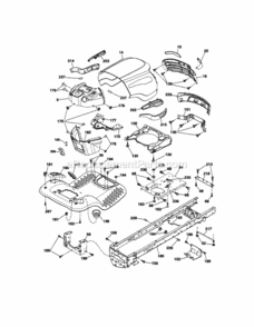 Page B Diagram and Parts List for 917289361  Craftsman Lawn Tractor