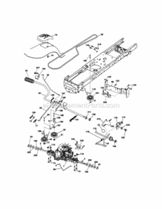 Page C Diagram and Parts List for 917289361  Craftsman Lawn Tractor