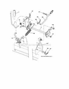 Page H Diagram and Parts List for 917289361  Craftsman Lawn Tractor