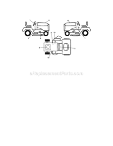Page I Diagram and Parts List for 917289361  Craftsman Lawn Tractor