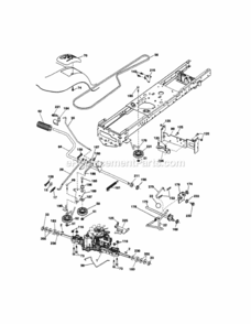 Page C Diagram and Parts List for 917289362  Craftsman Lawn Tractor