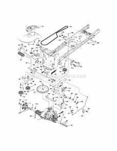 Page C Diagram and Parts List for 917289450  Craftsman Lawn Tractor