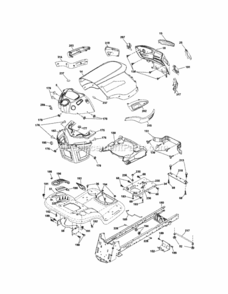 Page B Diagram and Parts List for 917289451  Craftsman Lawn Tractor