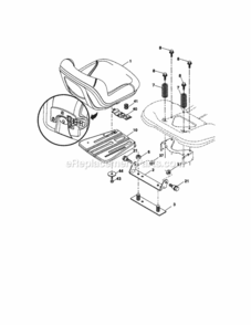Page E Diagram and Parts List for 917289452  Craftsman Lawn Tractor