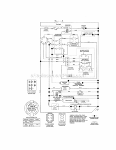 Page K Diagram and Parts List for 917289453  Craftsman Lawn Tractor