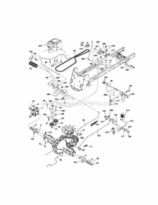 Page C Diagram and Parts List for 917289470  Craftsman Lawn Tractor