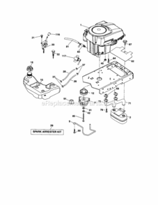 Page D Diagram and Parts List for 917289470  Craftsman Lawn Tractor