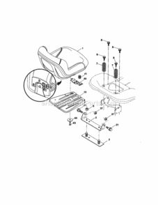 Page E Diagram and Parts List for 917289470  Craftsman Lawn Tractor