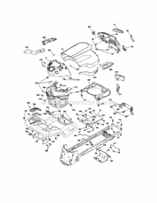 Page B Diagram and Parts List for 917289472  Craftsman Lawn Tractor