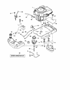 Page D Diagram and Parts List for 917289480  Craftsman Lawn Tractor