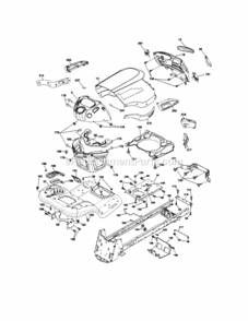 Page B Diagram and Parts List for 917289482  Craftsman Lawn Tractor