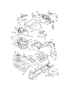 Page B Diagram and Parts List for 917289551  Craftsman Lawn Tractor