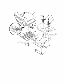 Part Location Diagram of 421499 Craftsman Armrest Kit