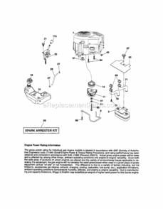 Page D Diagram and Parts List for 917289720  Craftsman Lawn Tractor