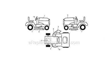Page F Diagram and Parts List for 917289720  Craftsman Lawn Tractor
