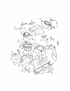 Page B Diagram and Parts List for 917289730  Craftsman Lawn Tractor