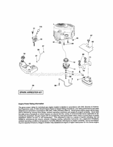 Page D Diagram and Parts List for 917289730  Craftsman Lawn Tractor