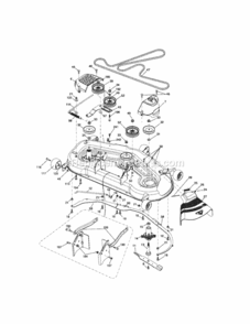 Page G Diagram and Parts List for 917289730  Craftsman Lawn Tractor