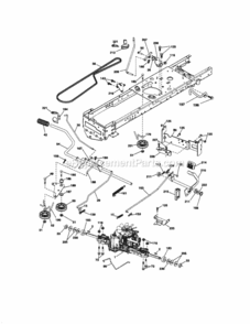 Page C Diagram and Parts List for 917289904  Craftsman Lawn Tractor