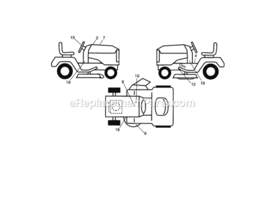Page L Diagram and Parts List for 917289910  Craftsman Lawn Tractor