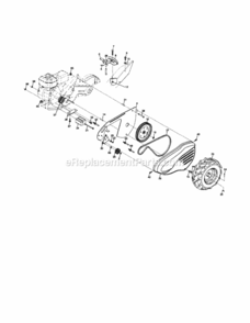 Page B Diagram and Parts List for 917290021  Craftsman Tiller