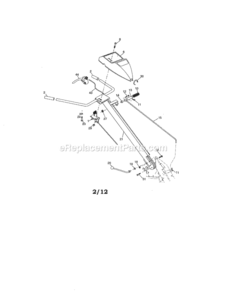 Page A Diagram and Parts List for 917290023  Craftsman Tiller