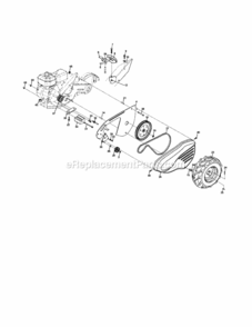 Page B Diagram and Parts List for 917290031  Craftsman Tiller