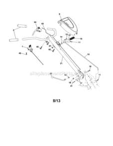 Page A Diagram and Parts List for 917290037  Craftsman Tiller